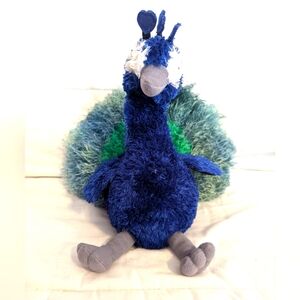 🔵2/$10 Aurora Waldy Peacock Plush Stuffed Animal Beanbag Souvenir